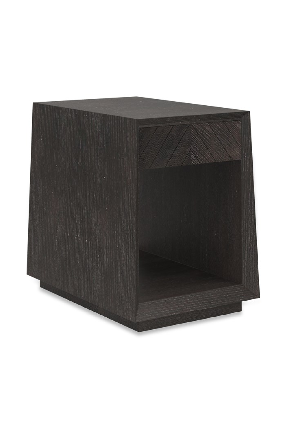   Black Ash 1-Drawer Side Table | Oroa.com