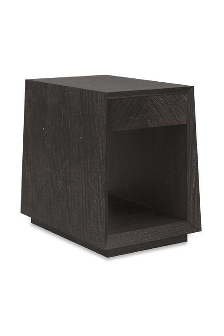   Black Ash 1-Drawer Side Table | Oroa.com