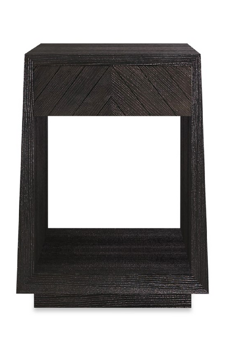   Black Ash 1-Drawer Side Table | Oroa.com