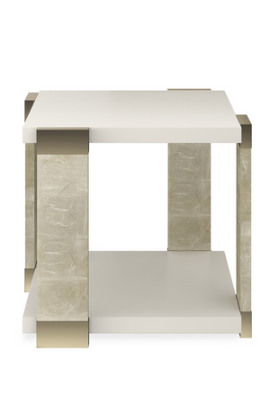   Gold Accent Square End Table | Oroa.com