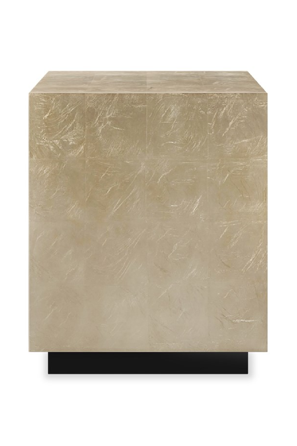   Taupe Silver End Table | Oroa.com