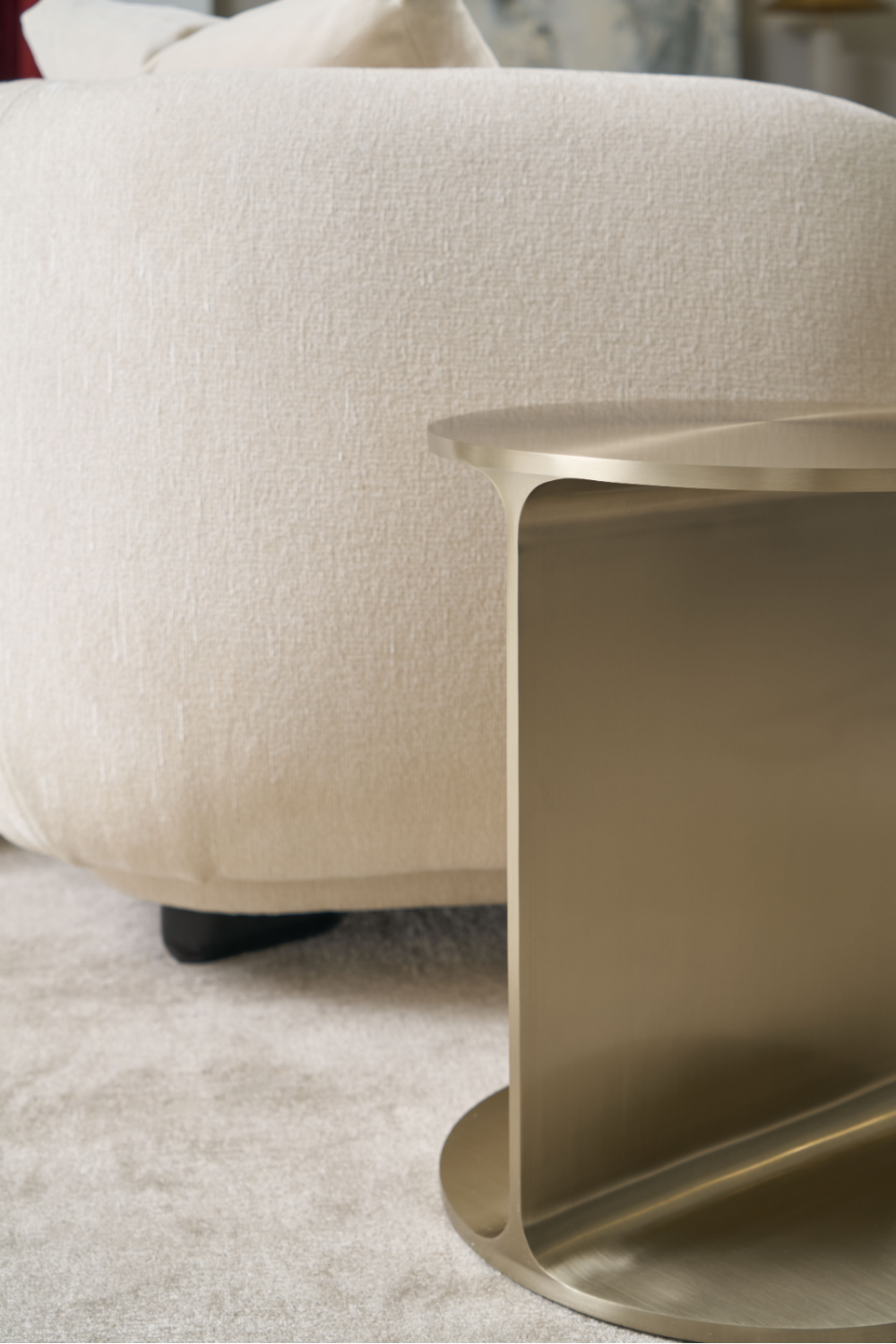   Brushed Gold Side Table | Oroa.com
