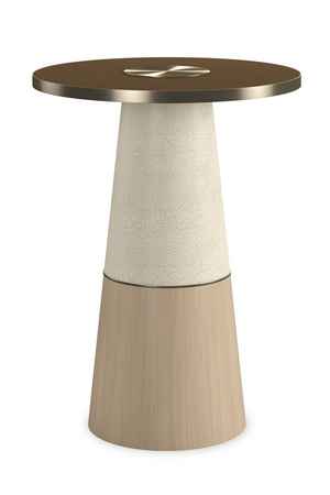   Glass Pedestal Side Table | Oroa.com
