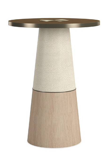   Glass Pedestal Side Table | Oroa.com