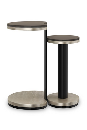  Bronze Glass Nesting End Tables (2) | Oroa.com