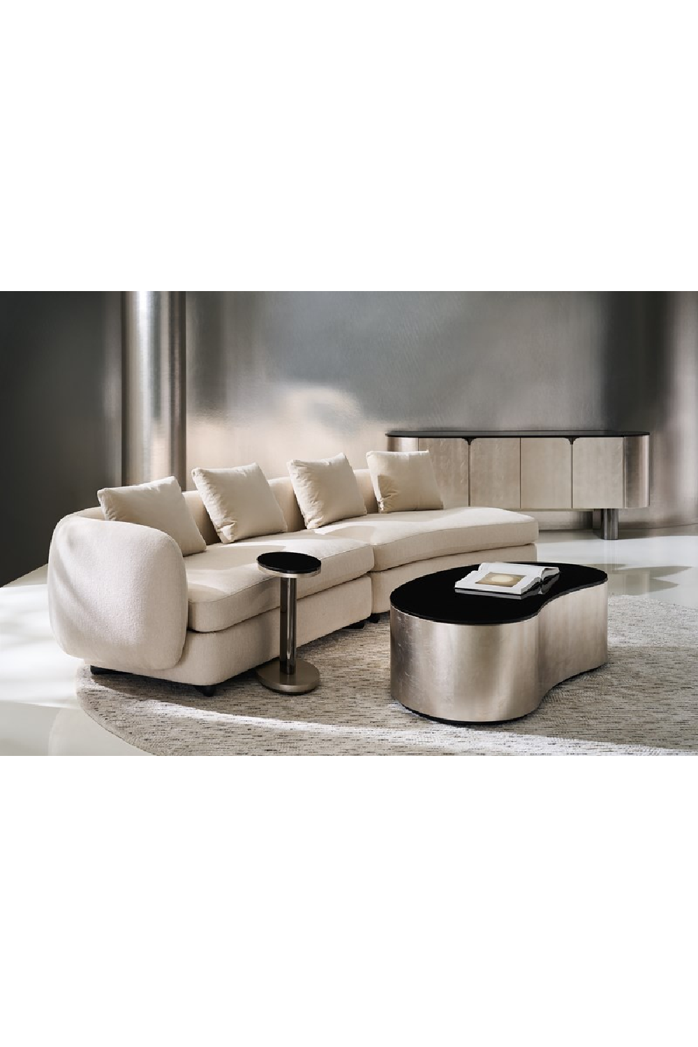   Bronze Glass Nesting End Tables (2) | Oroa.com