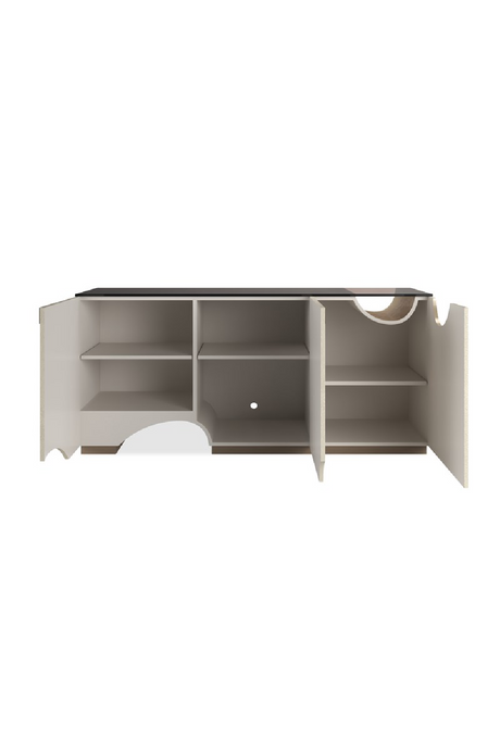   Ivory 3-Door Media Unit | Oroa.com