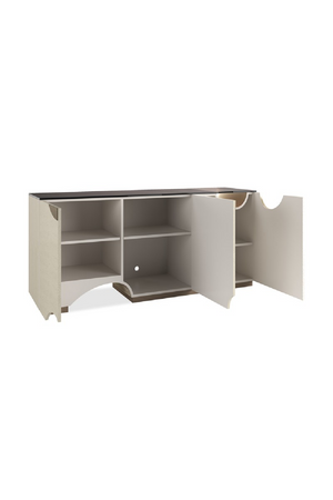   Ivory 3-Door Media Unit | Oroa.com