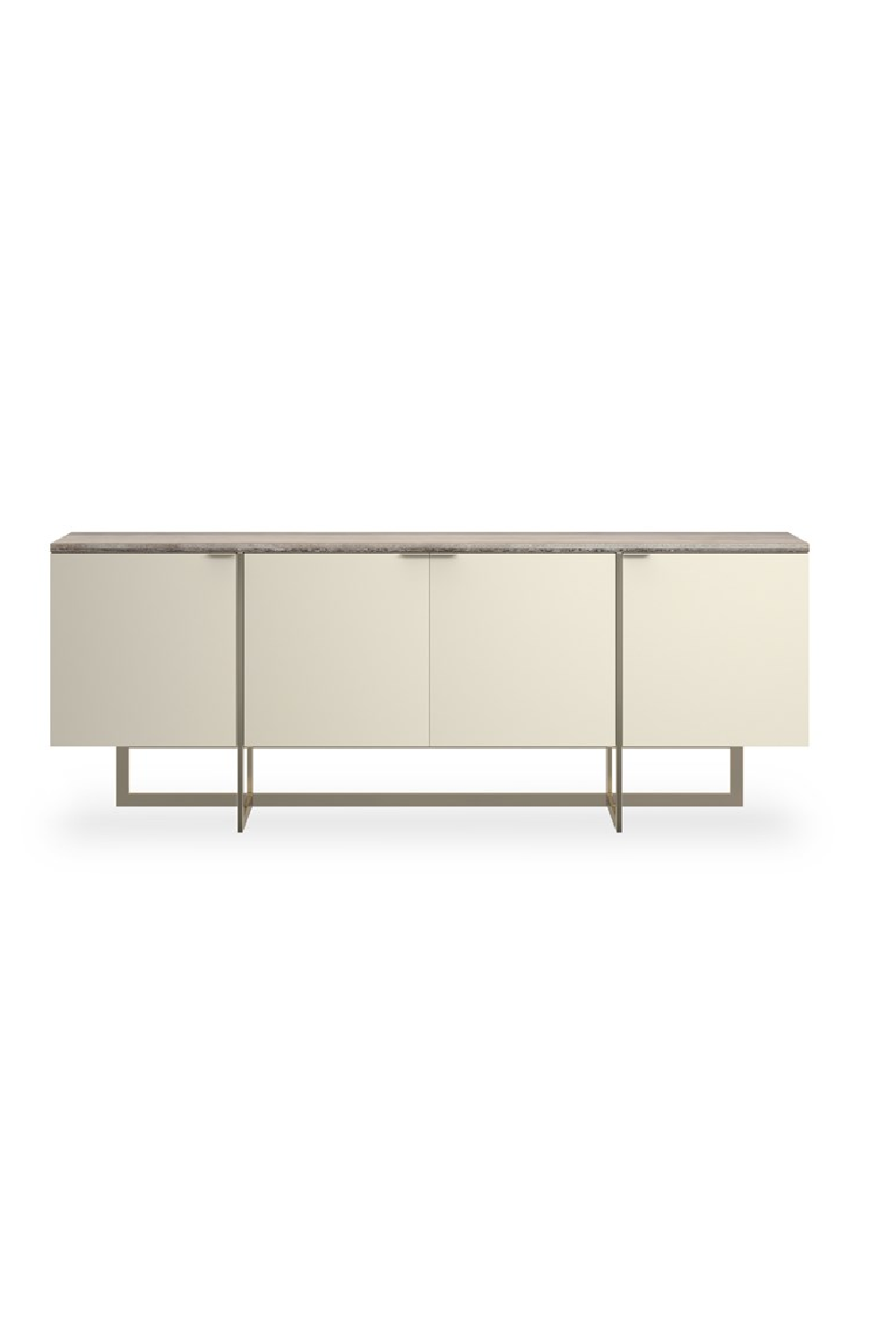   Cream 4-Door Media Unit | Oroa.com
