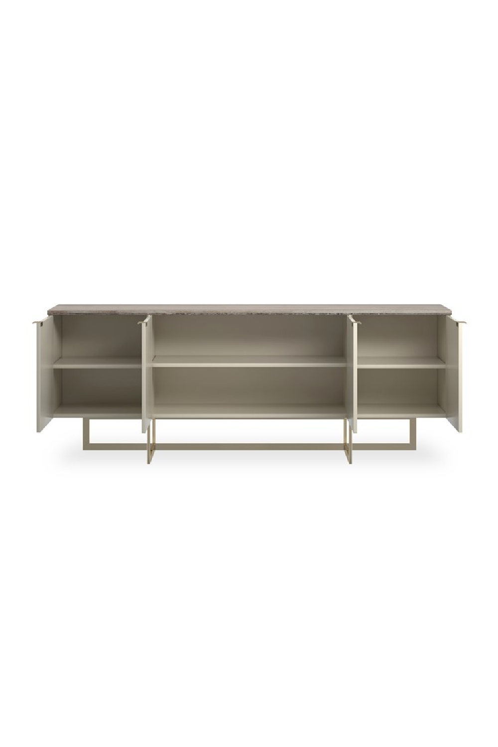   Cream 4-Door Media Unit | Oroa.com