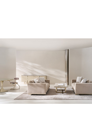   Cream 4-Door Media Unit | Oroa.com
