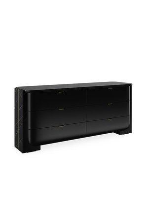   Black 6-Drawer Dresser | Oroa.com