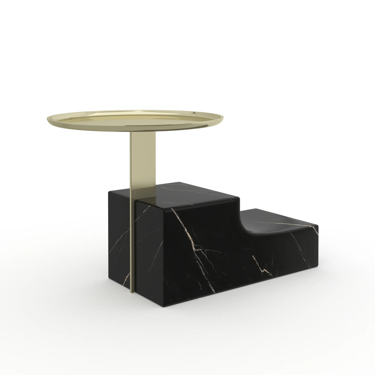   Black Marble Base Nightstand | Oroa.com