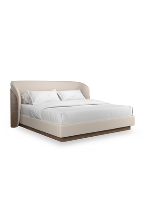   Ivory Mohair Upholstered Bed | Oroa.com