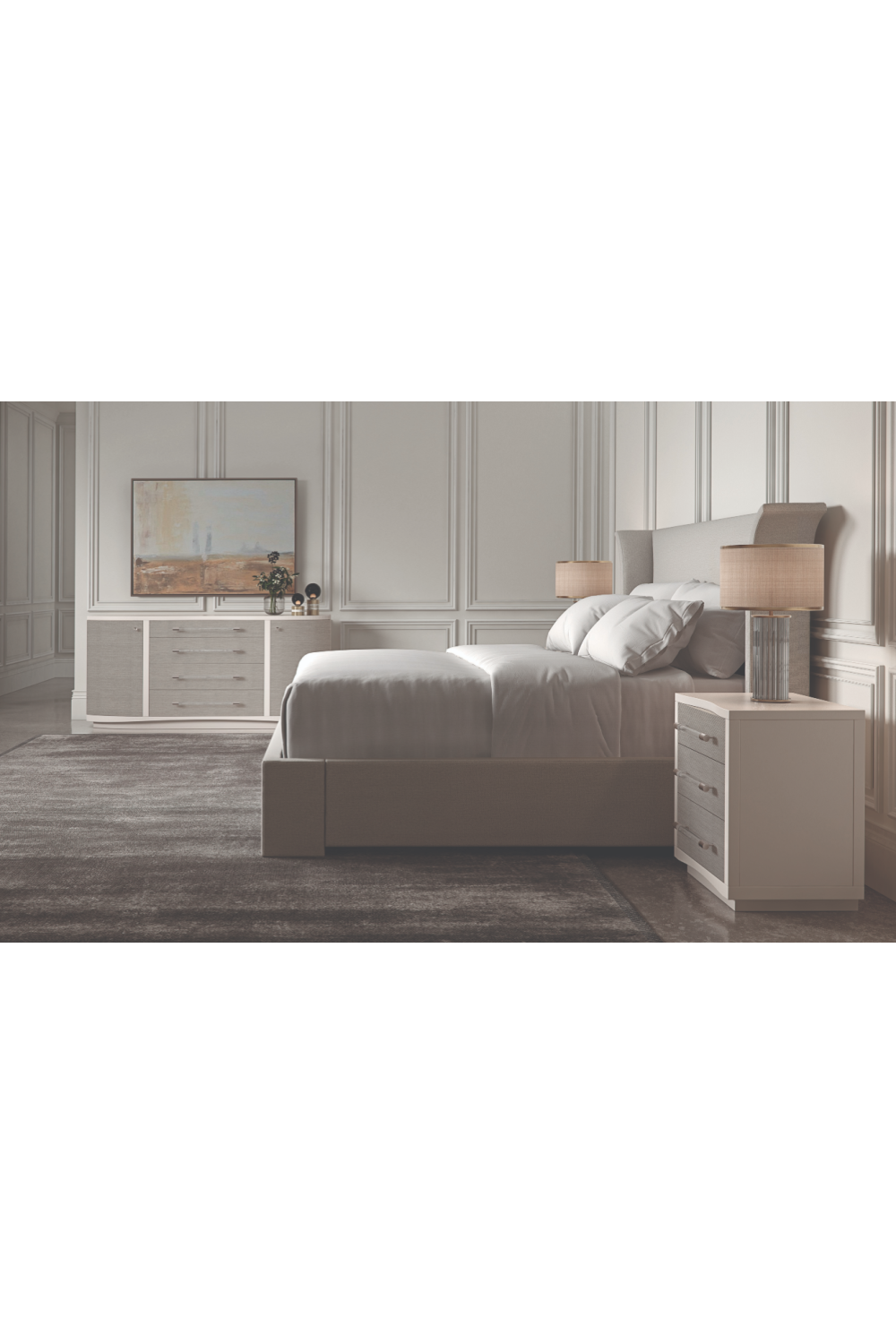   Flared Headboard Bed | Oroa.com