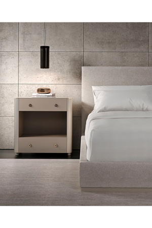  Cream Upholstered King Bed | Oroa.com