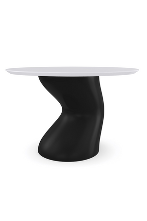   Wavy Black Base Dining Table | Oroa.com
