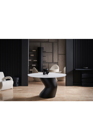   Wavy Black Base Dining Table | Oroa.com