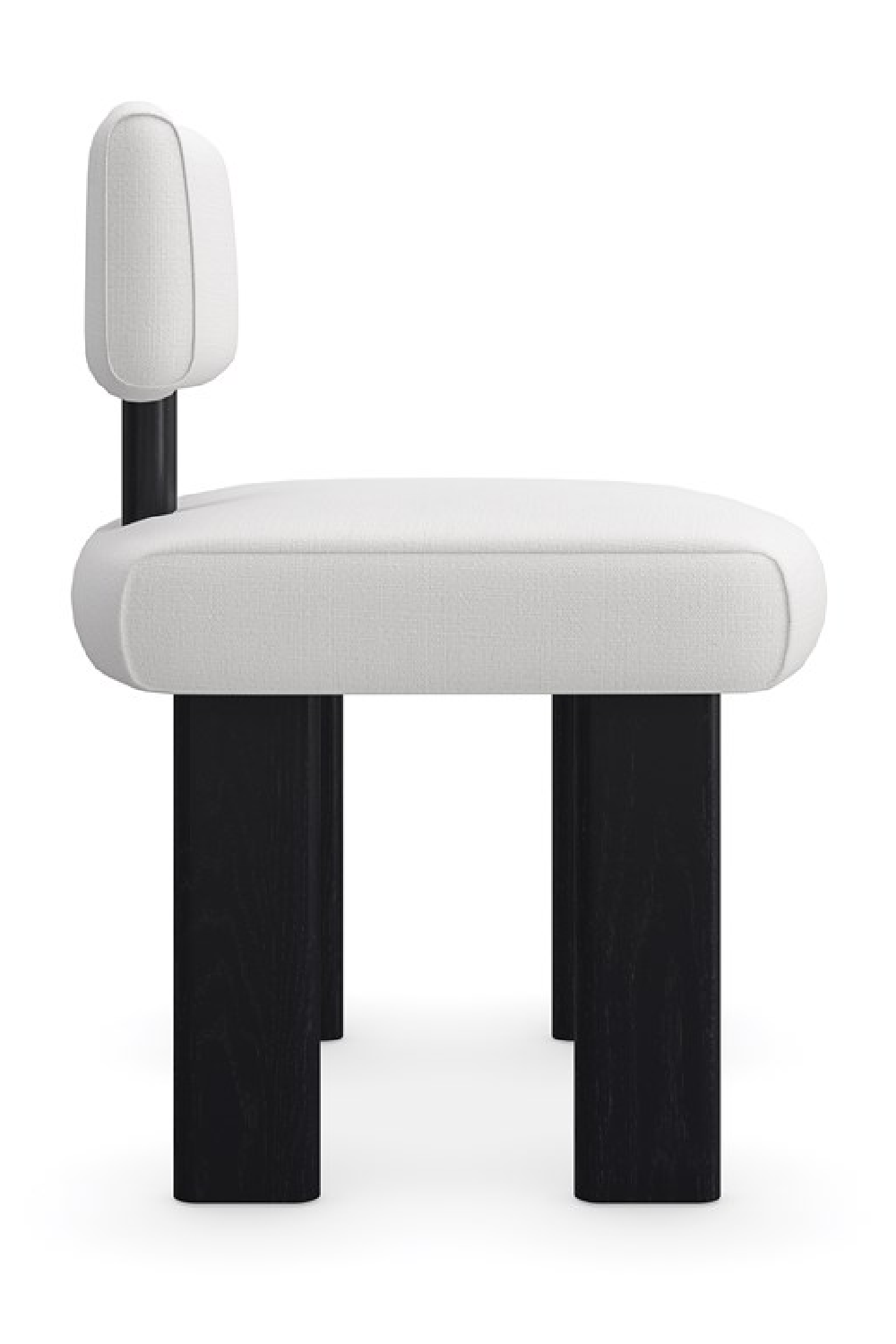   White Linen Modern Dining Chair | Oroa.com