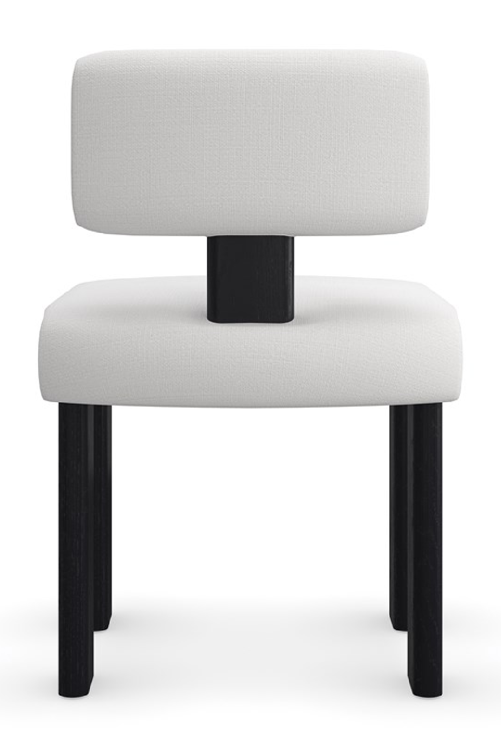   White Linen Modern Dining Chair | Oroa.com