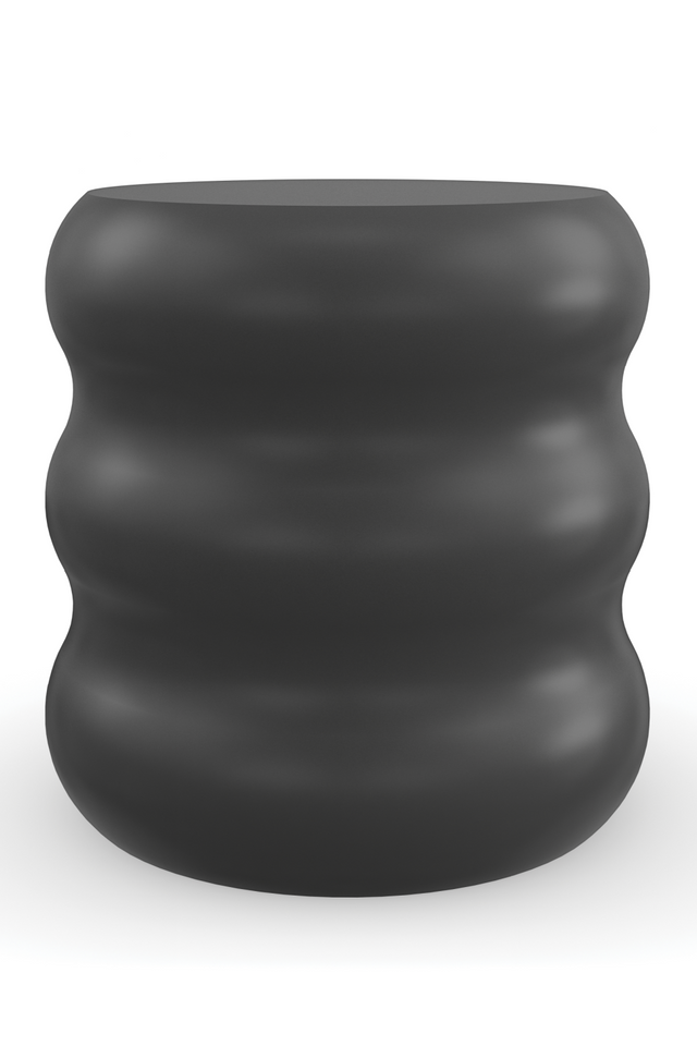 Black Wavy Side Table | Caracole Ama | Oroa.com