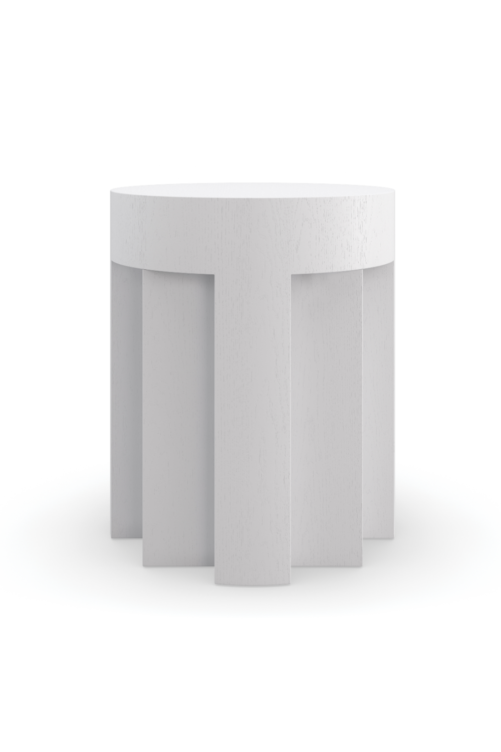  White Faceted Side Table | Oroa.com