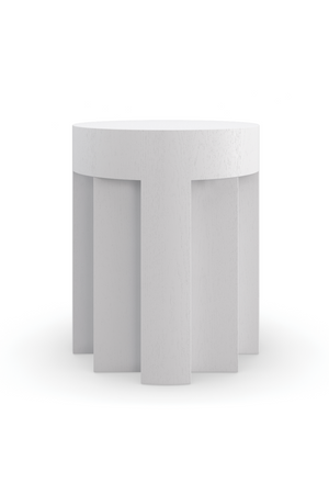   White Faceted Side Table | Oroa.com