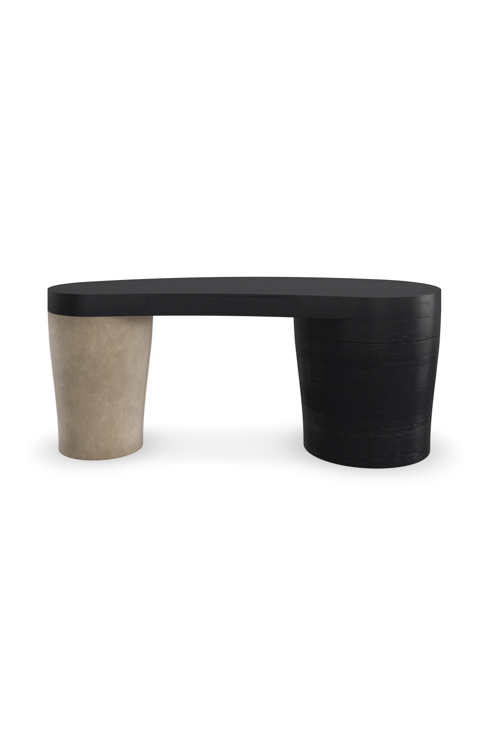   Suede Leg 3-Drawer Desk | Oroa.com