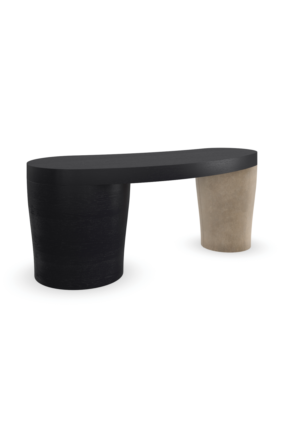   Suede Leg 3-Drawer Desk | Oroa.com