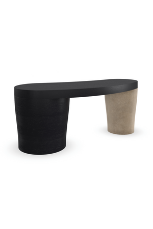   Suede Leg 3-Drawer Desk | Oroa.com