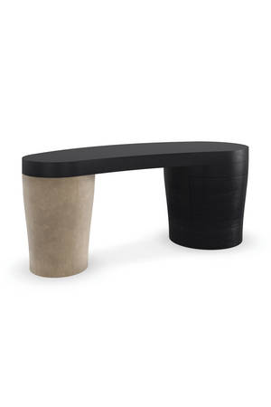   Suede Leg 3-Drawer Desk | Oroa.com