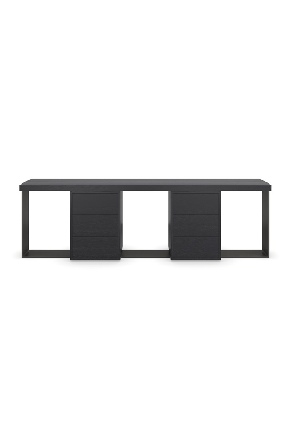   Black 6-Drawer Media Unit | Oroa.com