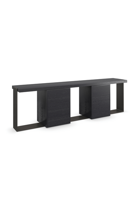   Black 6-Drawer Media Unit | Oroa.com