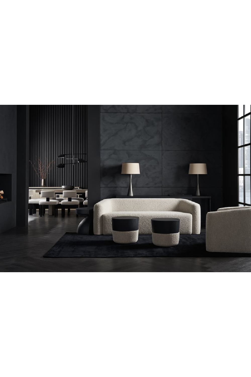   Black 6-Drawer Media Unit | Oroa.com