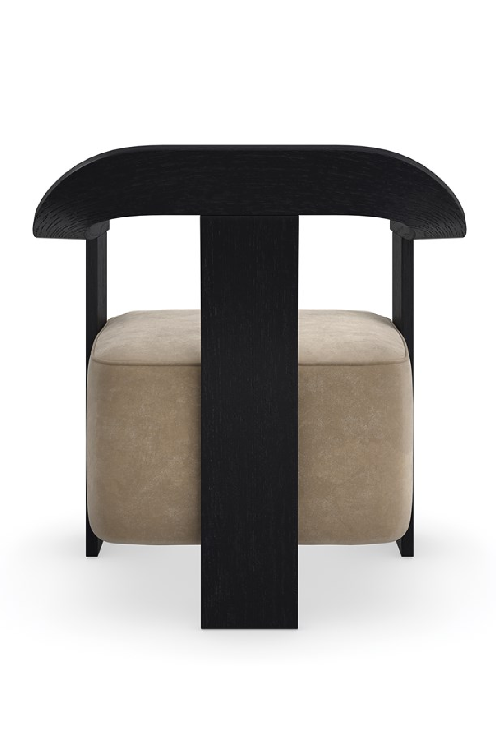  Brown Suede Seat Accent Chair | Oroa.com