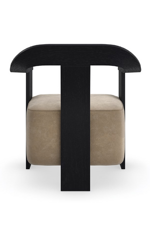   Brown Suede Seat Accent Chair | Oroa.com