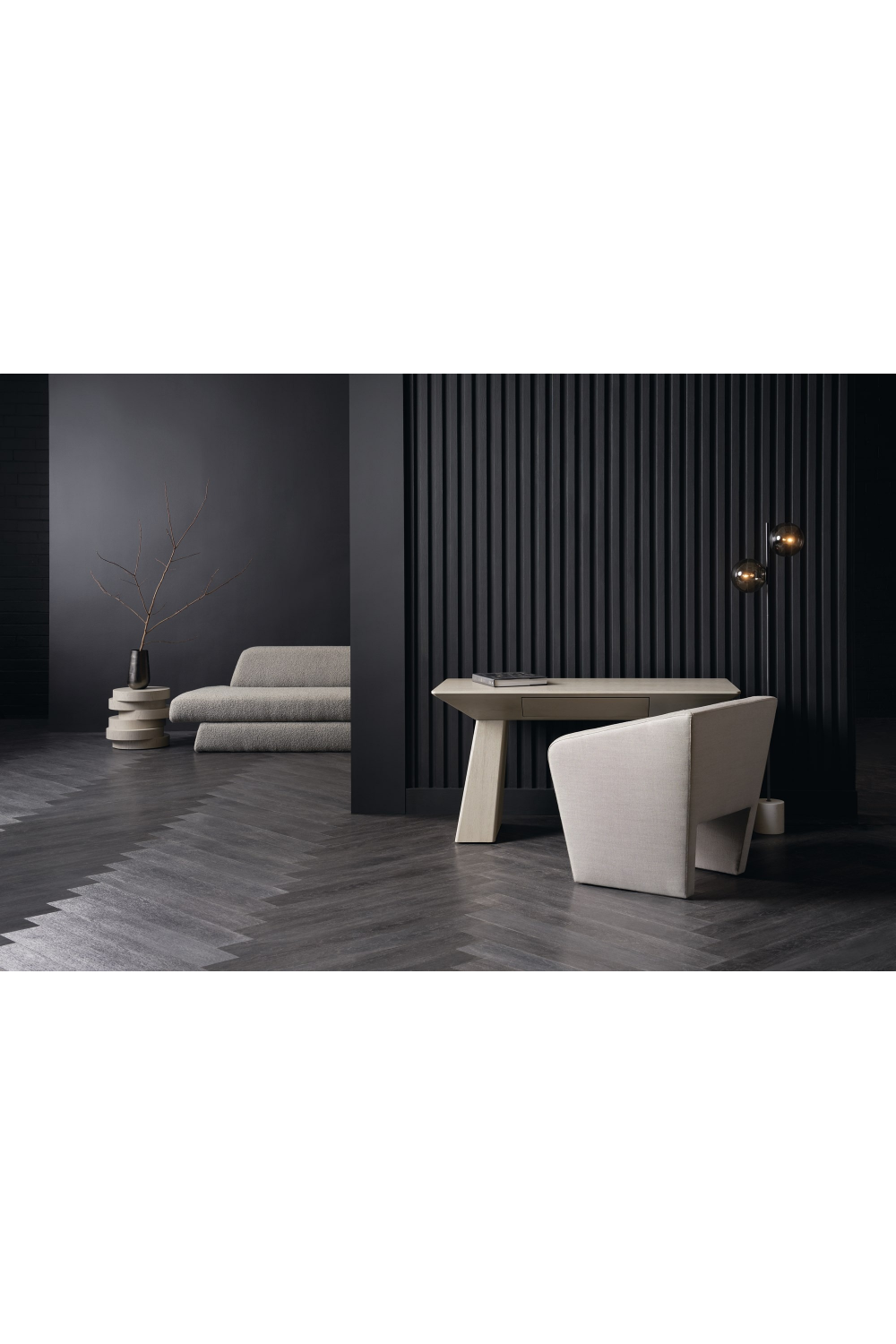   Bouclé Modern Swivel Chair | Oroa.com