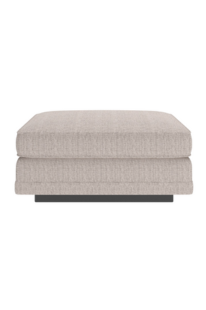   Beige Woven Ottoman | Oroa.com