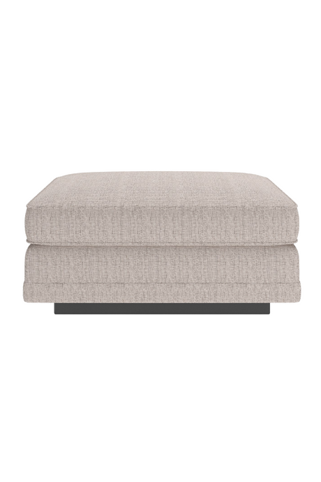   Beige Woven Ottoman | Oroa.com