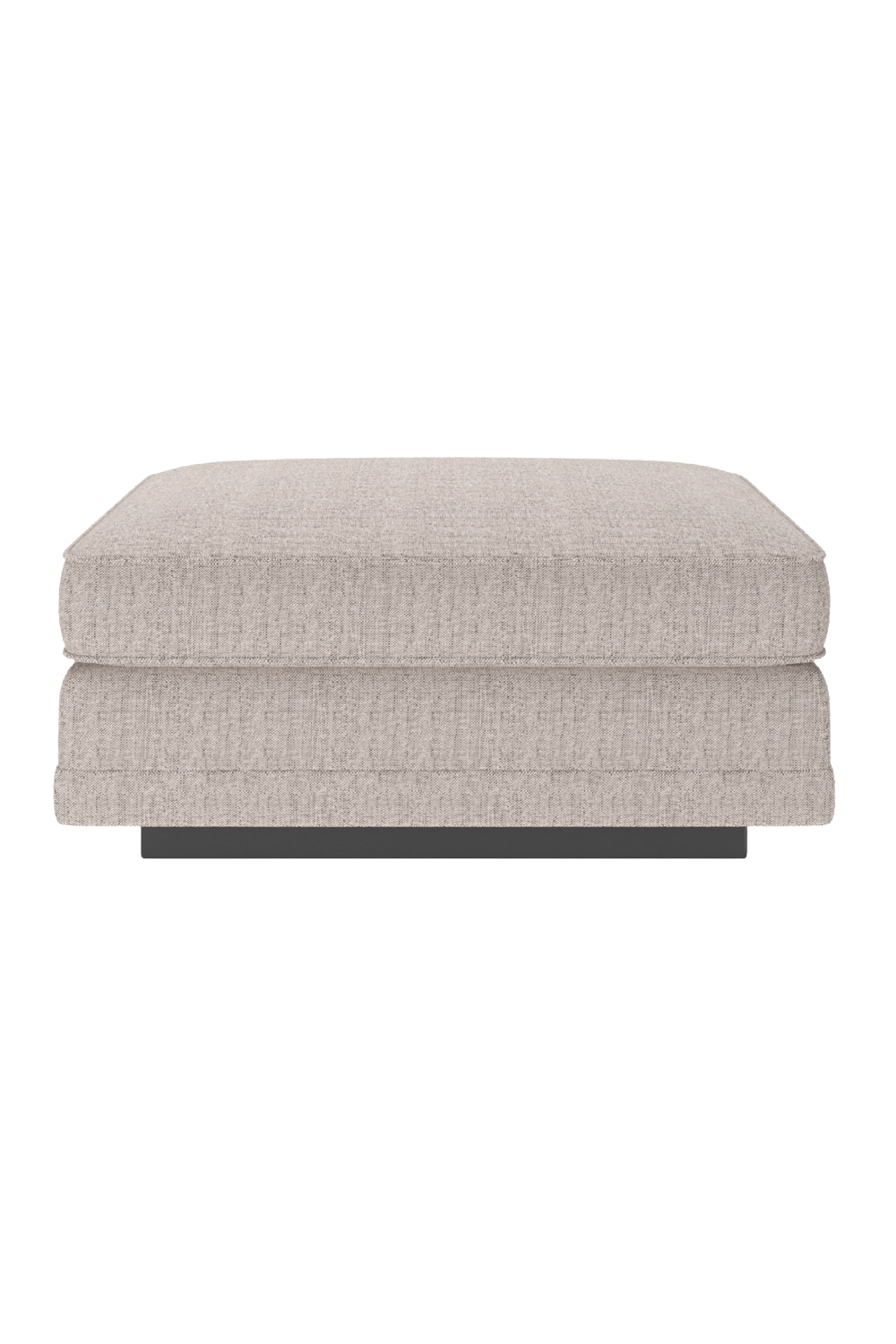   Beige Woven Ottoman | Oroa.com