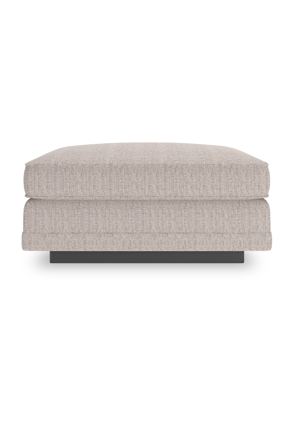   Beige Woven Ottoman | Oroa.com