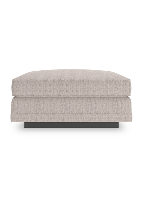  Beige Woven Ottoman | Oroa.com