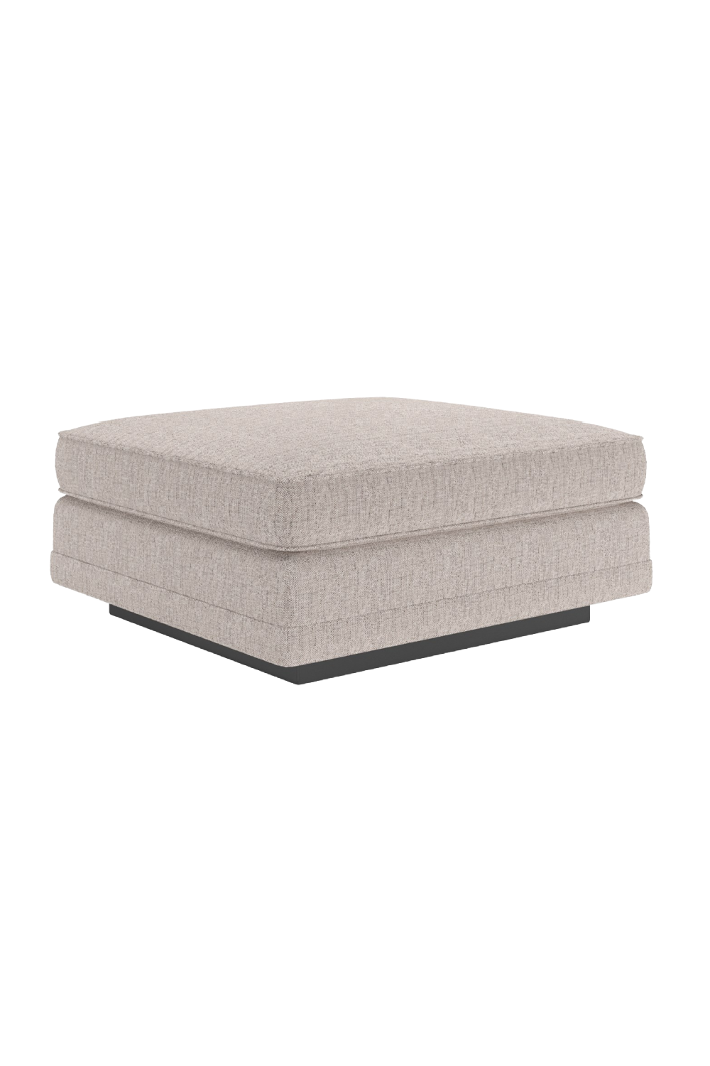   Beige Woven Ottoman | Oroa.com