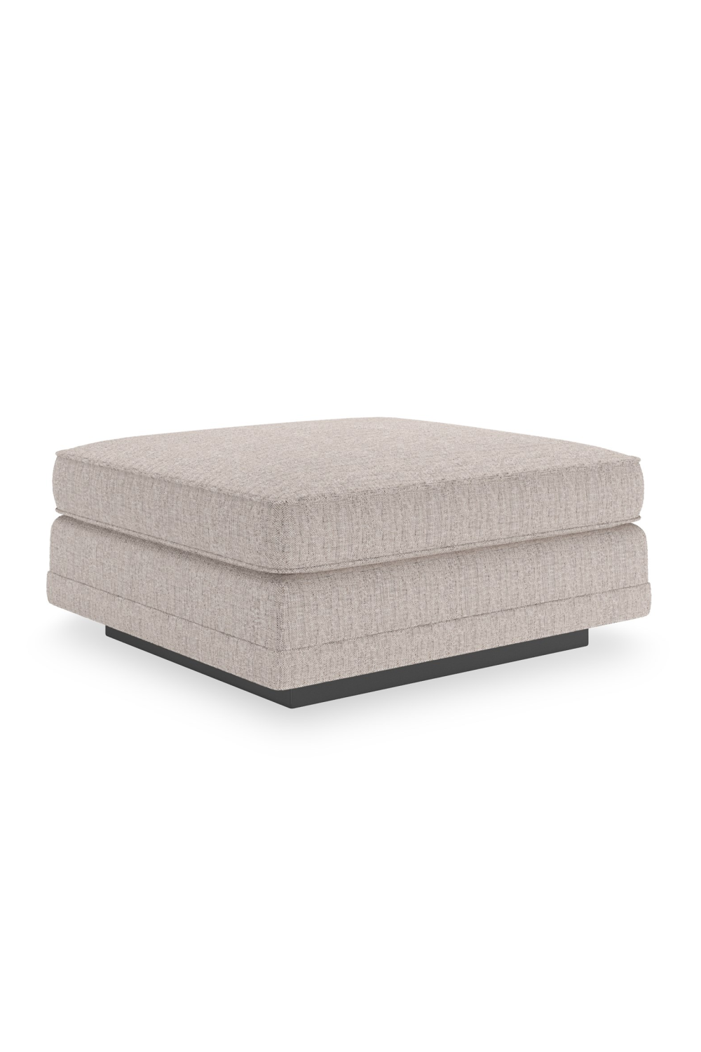   Beige Woven Ottoman | Oroa.com