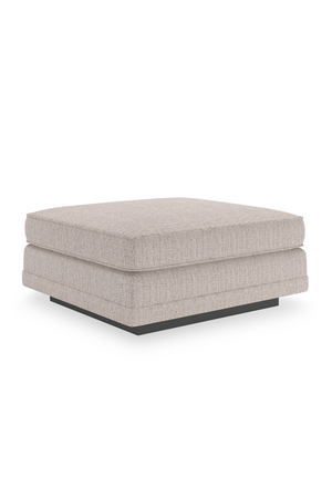   Beige Woven Ottoman | Oroa.com