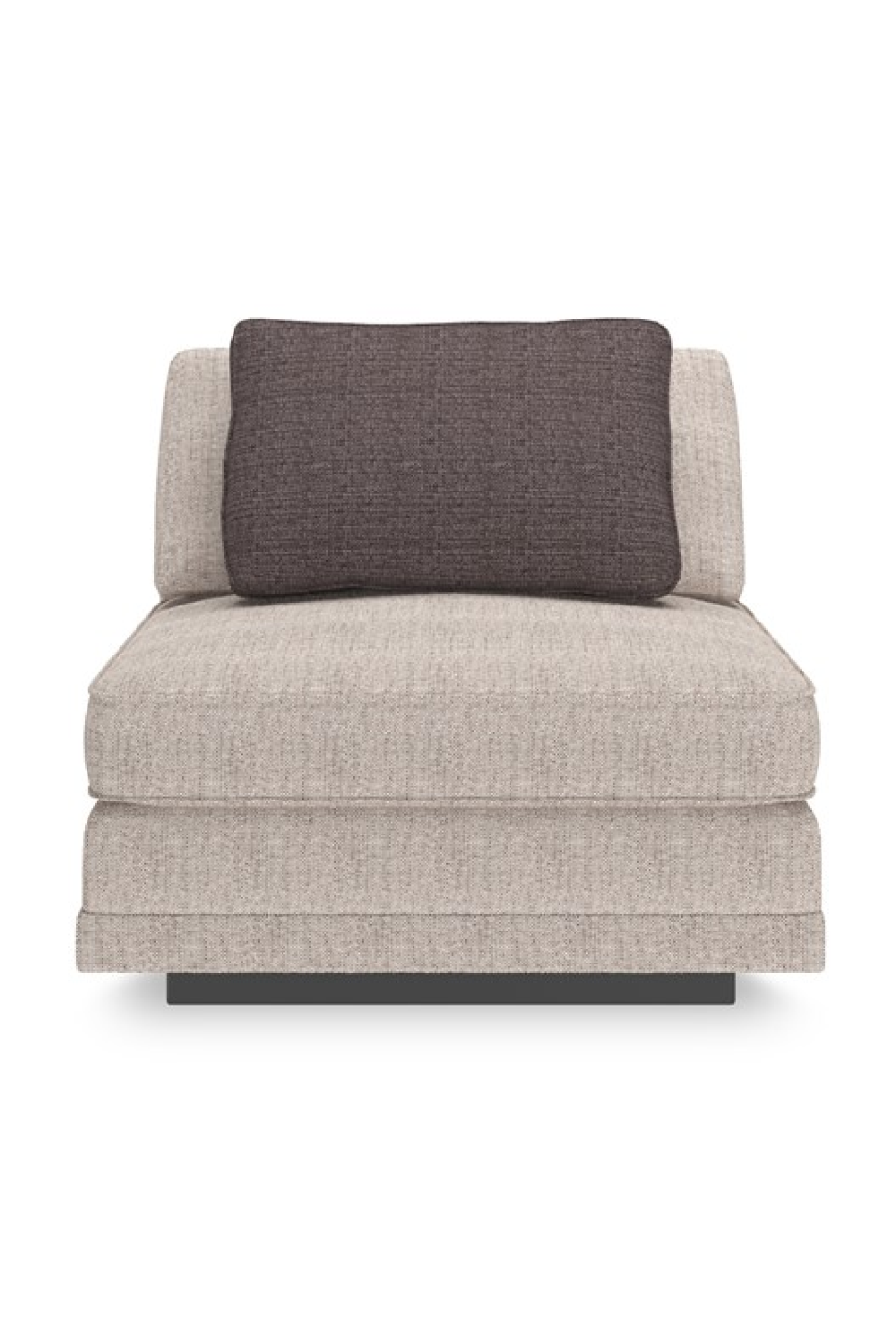   Beige Armless Chair | Oroa.com