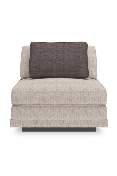   Beige Armless Chair | Oroa.com