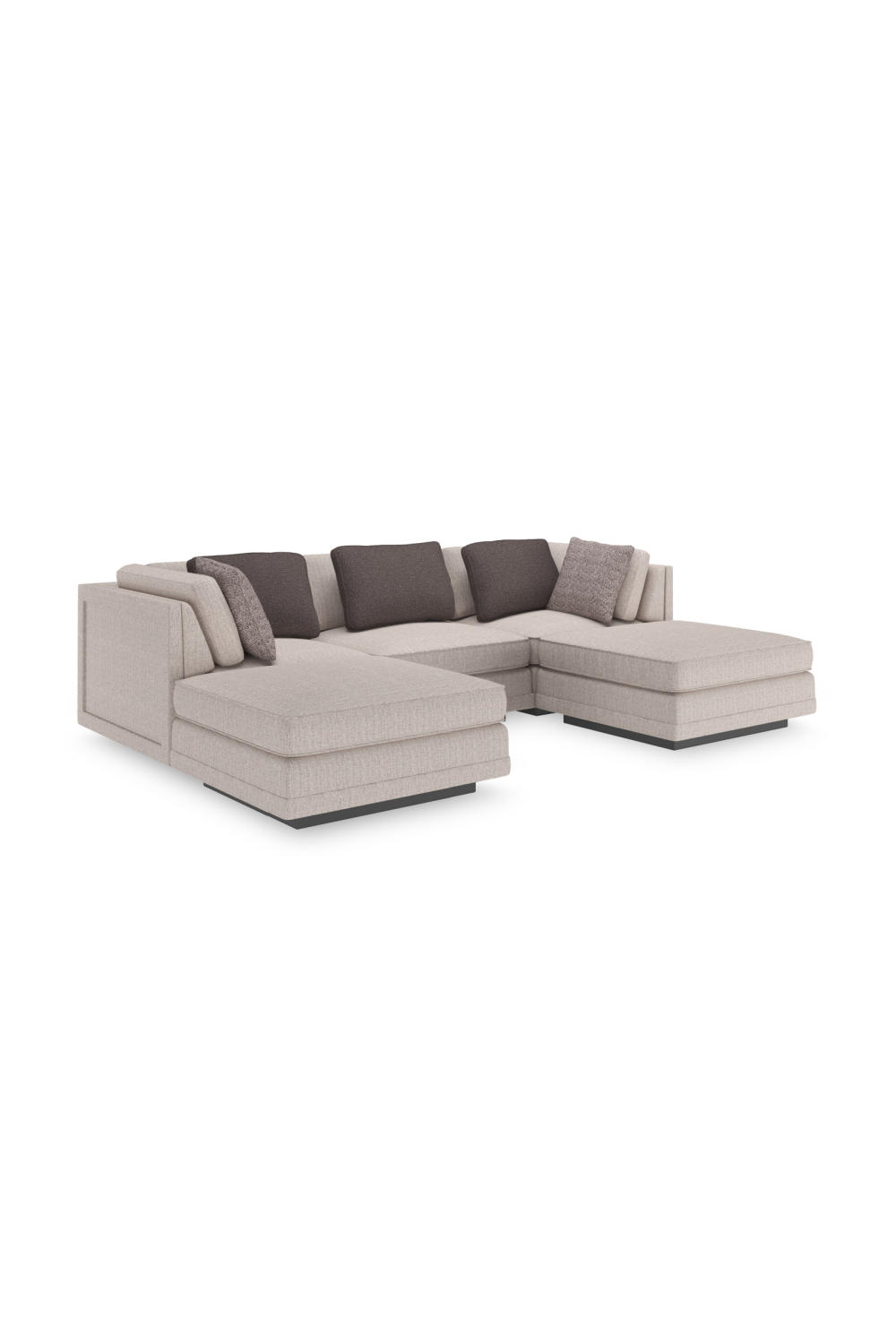  Beige Armless Chair | Oroa.com