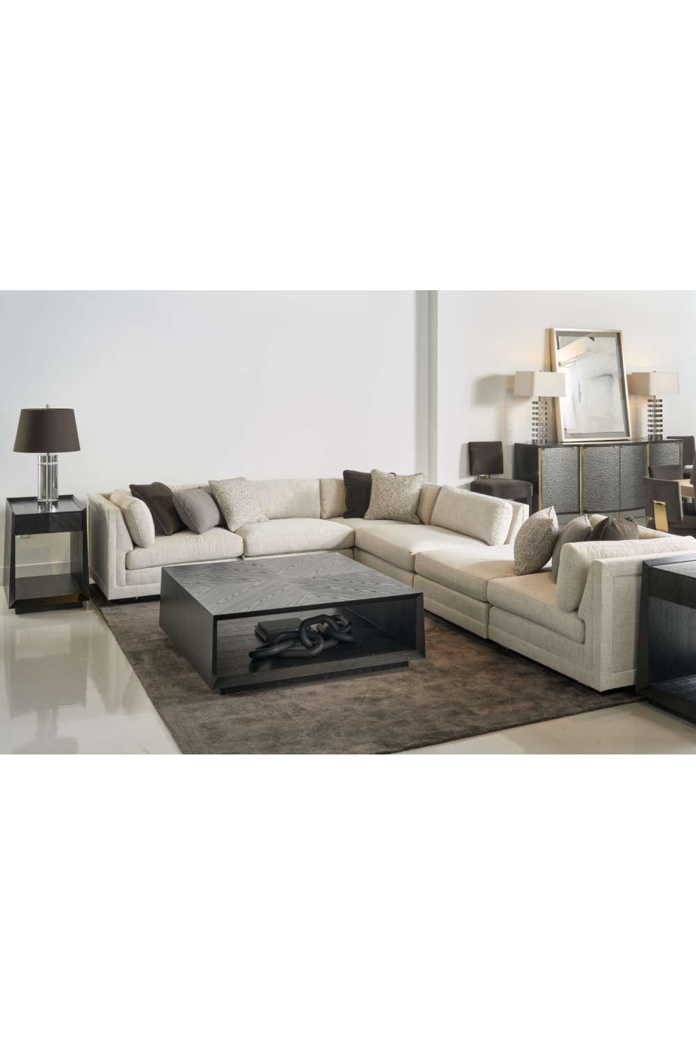   Beige Armless Chair | Oroa.com
