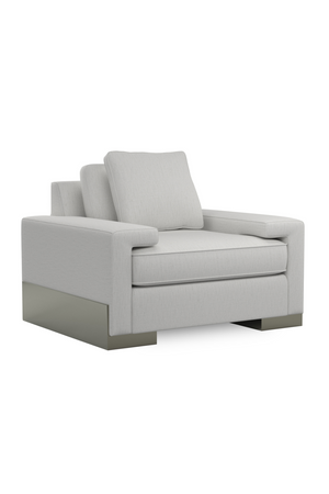   Gray Shelf-Arm Lounge Chair | Oroa.com